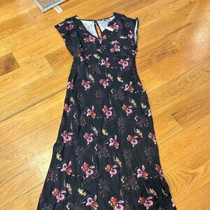 Madewell floral short sleeved maxi dress, new with tags